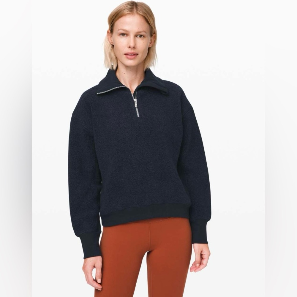 Lululemon Stand Out Sherpa 1/2 Zip sz 4